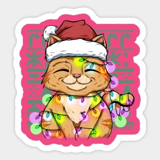 kitty fun christmas Sticker